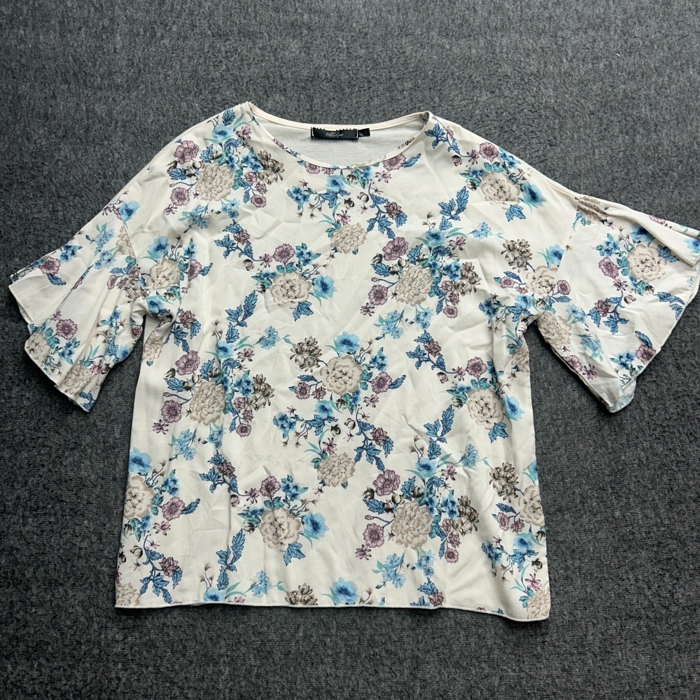 Bke Boutique Shirt Womens Small Pullover Blouse Peasant Boho Cottage Prairie